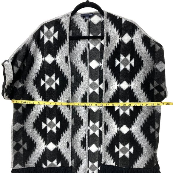 American Eagle Open Cardigan Wrap, Size Medium, Southwestern Aztec‎ Geometric - Picture 5 of 11
